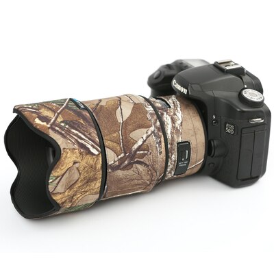 ROLANPRO Waterdichte Lenshoes voor Canon RF 200-800mm F6.3-9 IS USM, Telelens Regenhoes Krasbestendig Camouflage voor Natuurfotografie en Vogelspotten - UCP Grijs Digitaal