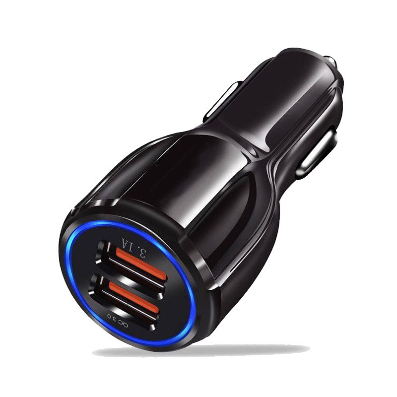 Schnelllade-autoladegerät 5v 3.0 usb-anschlüssen 2 3.1a  qc3.0 schnelllade-adapter für iphones und samsung-geräte