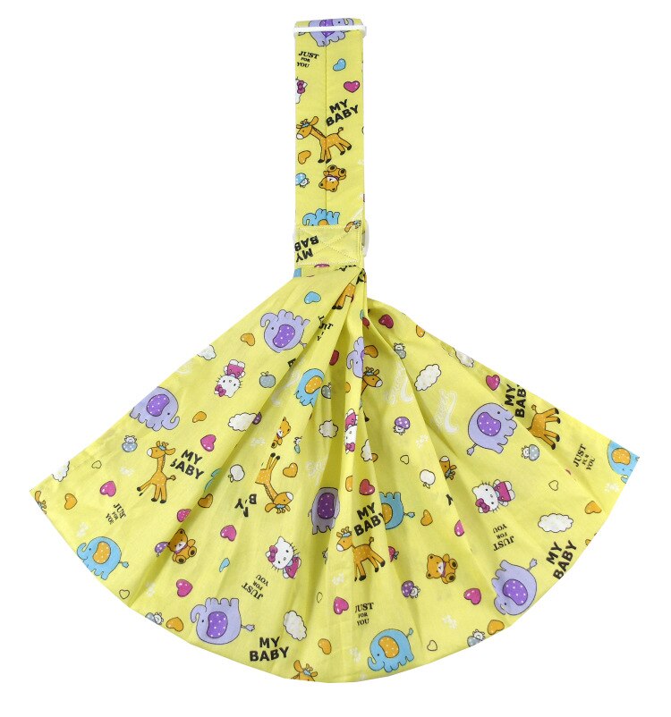 newborn breast feeding sling baby pouch carrier backpack front facing breathable soft infant wrap activity gear carriers pouch: Yellow Animal