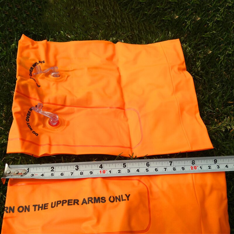 1Pair Swimming Floater Inflatable Swim Arm Band Inflatable Air Sleeves for Adults Learning Training Yellow Durable