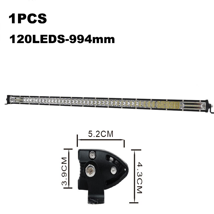 ANMINGPU Slim Off Road LED Bar 60W 120W 180W 240W LED Light Bar per camion 4X4 UAZ 4WD ATV Truck Combo LED Work Light Bar 12V 24V