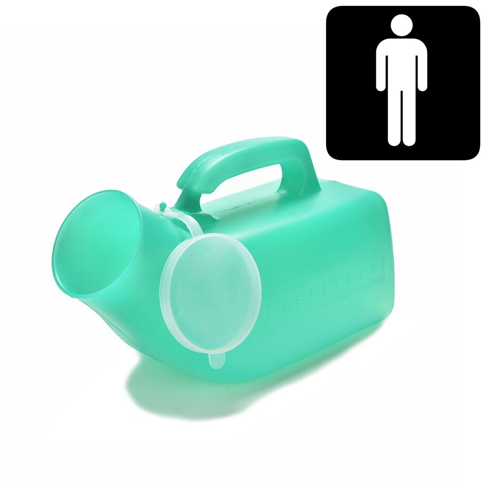 Hospitalsvægt nødsituation med låg camping rejser mænd urinal lækagesikker potte flaske toilet opbevaringshåndtag plastik bærbar