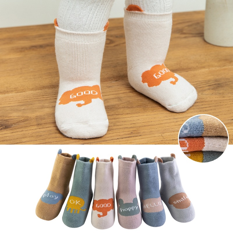 Herfst Leuke Sokken Baby Kleding Pasgeboren Accessoires Peuter Meisje Jongens Casual Sokken Dikker Cartoon Sokken Calcetines Bebe