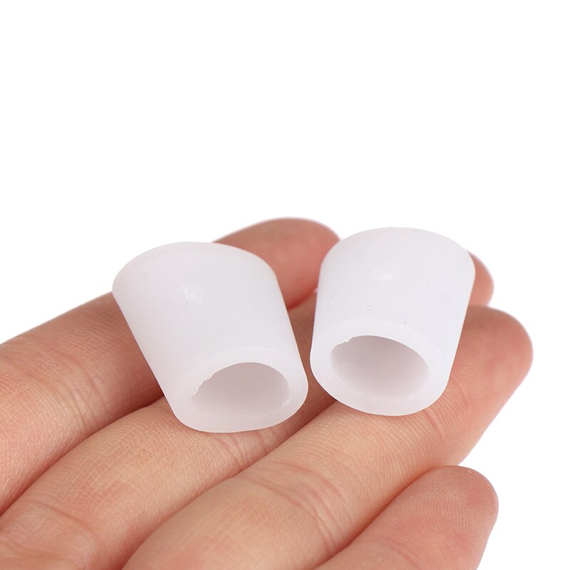 2 sztuk żel silikonowy mały palec u nogi rura odciski blistry korektor mały palec u ręki ochraniacz żel bolący guz palec u nogi osłona palca