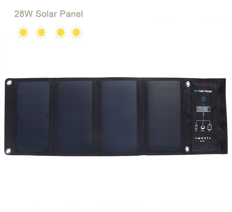 Solar Charger Usb 5V Opvouwbare Portable Solar Telefoon Oplader Met Sunpower Zonnepaneel 5V Snel Opladen Voor Smartphone