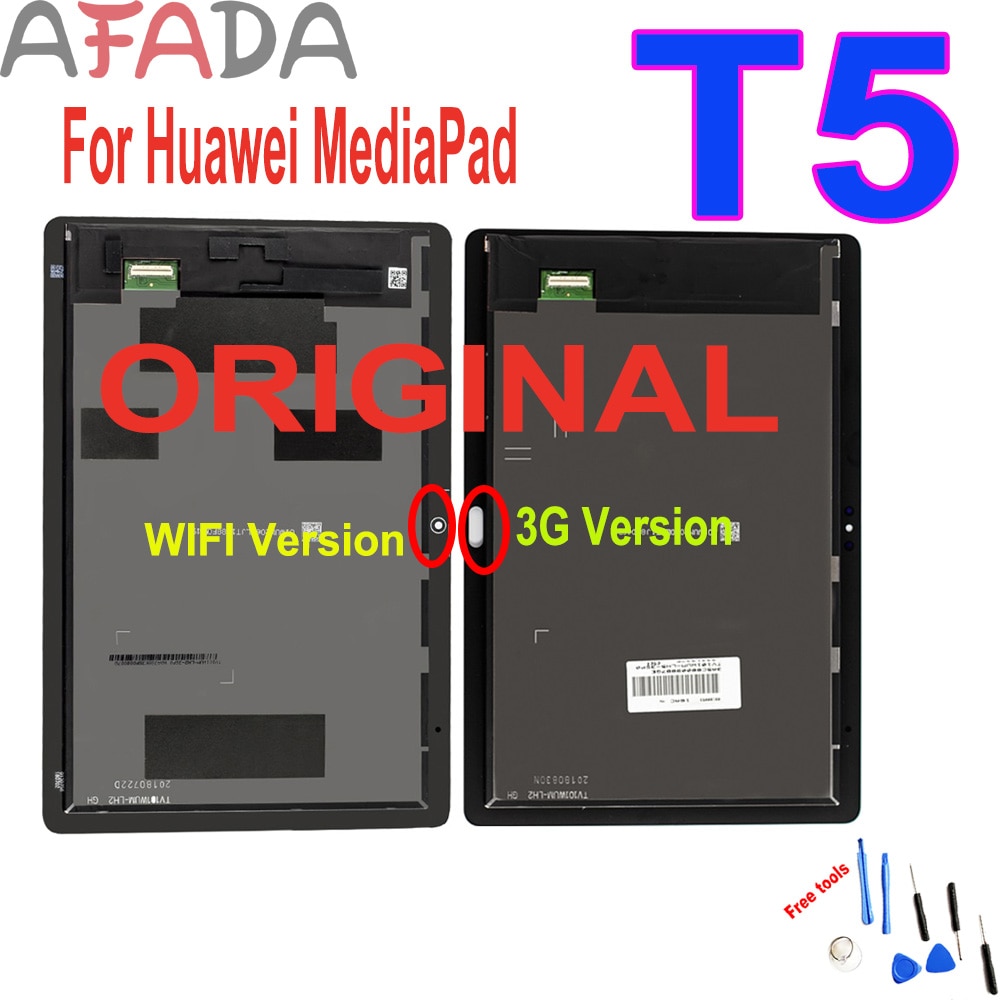 Original 10.1" Lcd For Huawei MediaPad T5 AGS2-L09 AGS2-W09 AGS2-L03 AGS2-W19 LCD Display Touch Screen Digitizer Assembly Repair