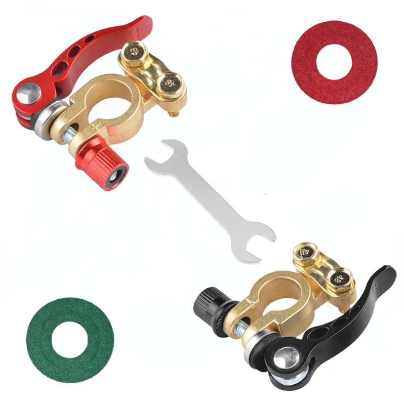 Conector de Cable de coche, terminales de batería de coche, desconexión rápida, conectores de Cables automáticos, Terminal de camión Tractor, accesorios para automóviles: Gris