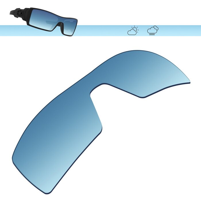 Glintbay Polarized Replacement Sunglasses Lenses for Oakley Oil Rig-Multiple Options: Blue Gradient
