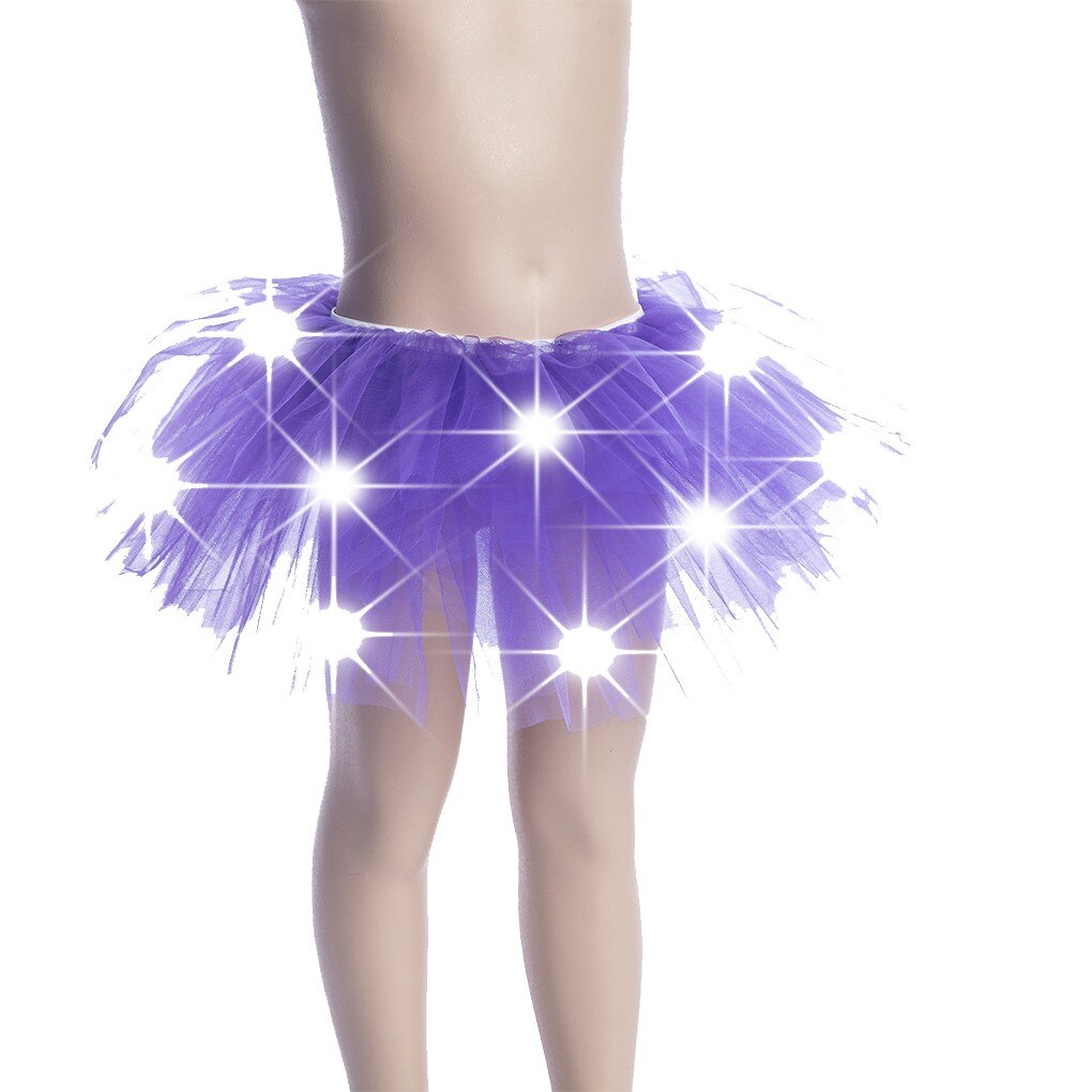 1PC Cartoon Leuke LED Licht Meisje Kids Kleding Ster Tutu Rok Prinses Christmas Party Tutu Tulle Stage Dance rok
