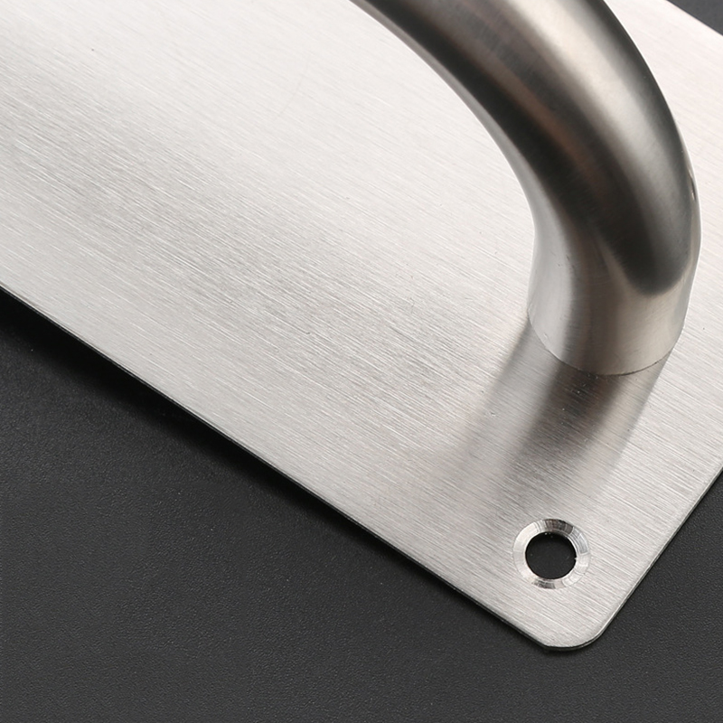 Pull Push Door Plate Handle Stainless Steel Heavy Duty Barn Door Pull for Shed Commercial Fire Door Mounting Accessories