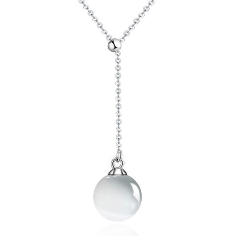Nehzy S925 Stempel Zilver Vrouw Hanger Hanger Hoge Imitatie Parels Opal Shambhala Kristallen Sieraden Gouden Ketting