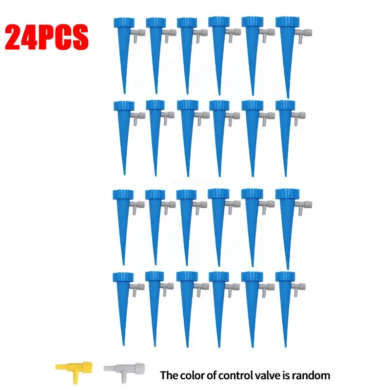 Automatic Watering Drip Plants Irrigation Drip Droppers Garden Watering System Plant Self Watering Kits Insert Water Devices: Pink