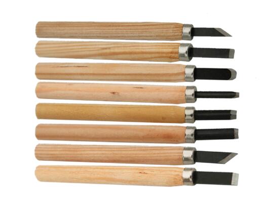 YJN-cinceles para tallar madera, cuchillo para cortar madera, herramientas básicas de bricolaje y gubias para carpintería, 12 Uds./8 Uds./6 uds.: 8Pcs