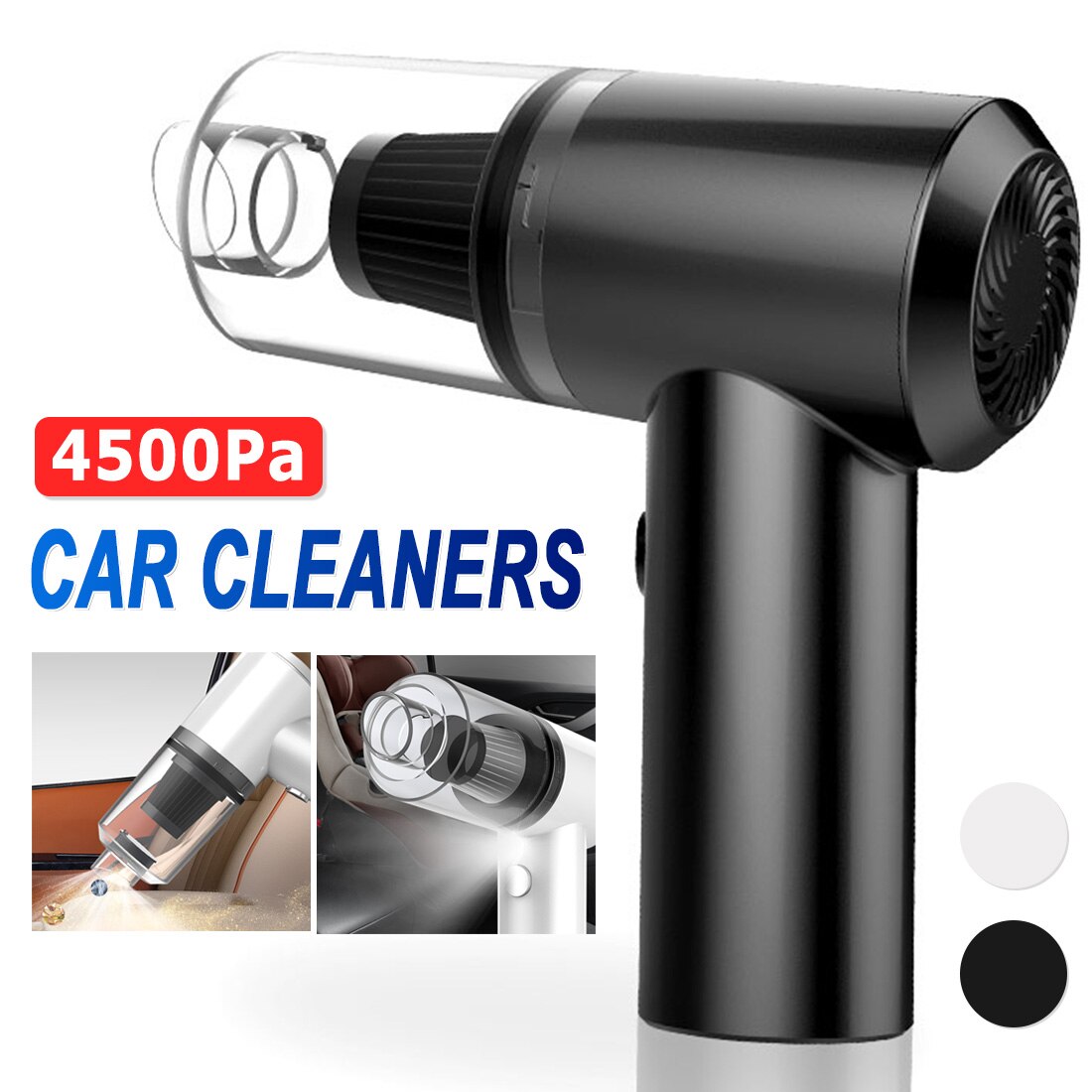 Portable Mini Wireless Car Vacuum Cleaner Wet Dry Dual Use Handheld Auto Vacuum Cleaner for Car Interior & Home Cleaning
