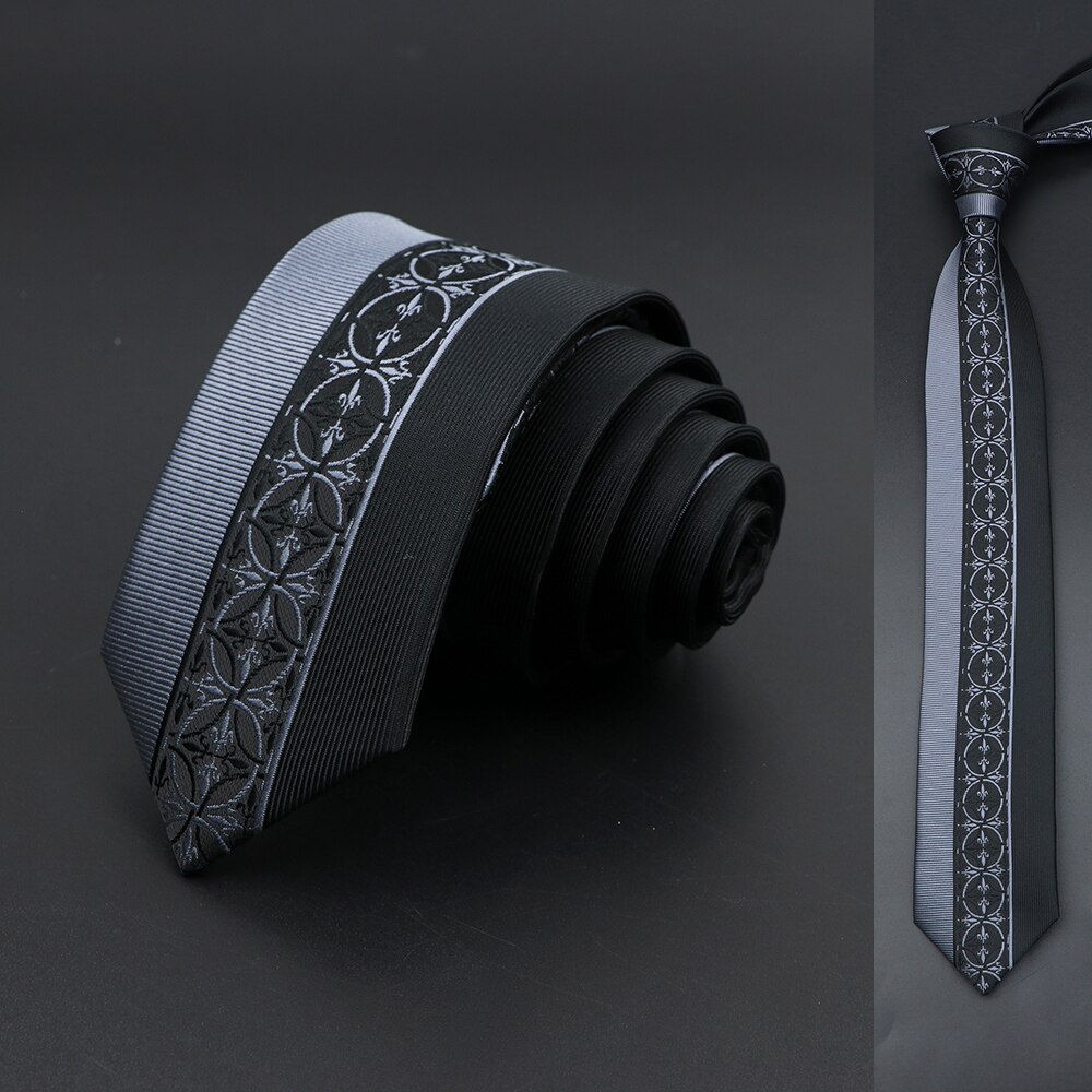 Corbatas delgadas de 6cm para hombre, corbata para vestido de boda, de Cachemira Floral de retales, lazo negro y azul, accesorio de negocios para camisa, , Cravate