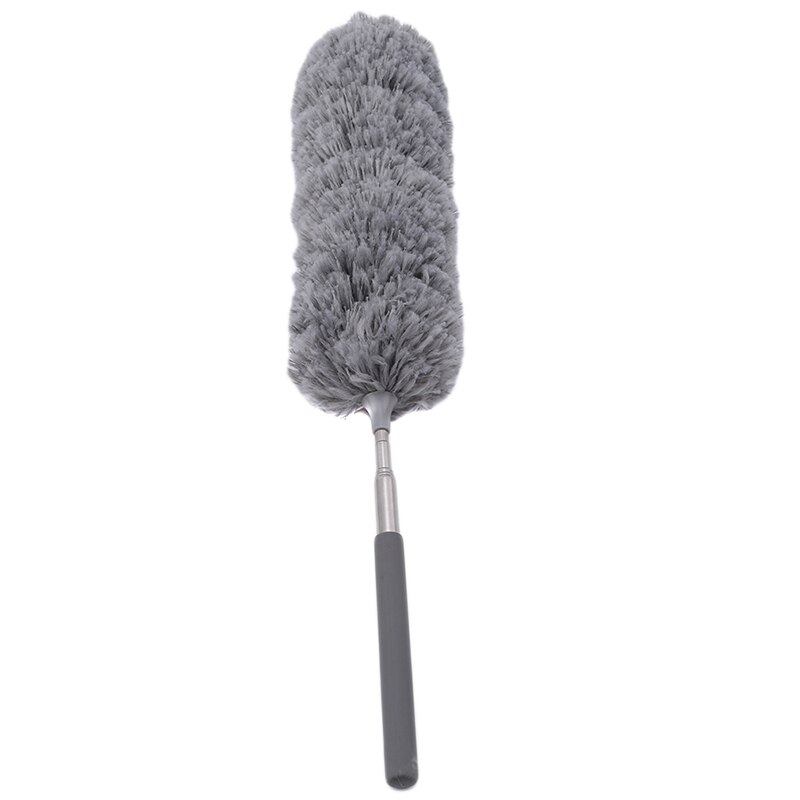 Upgraded Microfiber Flexible Duster Brush Static Anti Dusting Cleaner Soft Brush Home Air-condition Car Furniture Cleaning Tool: gray