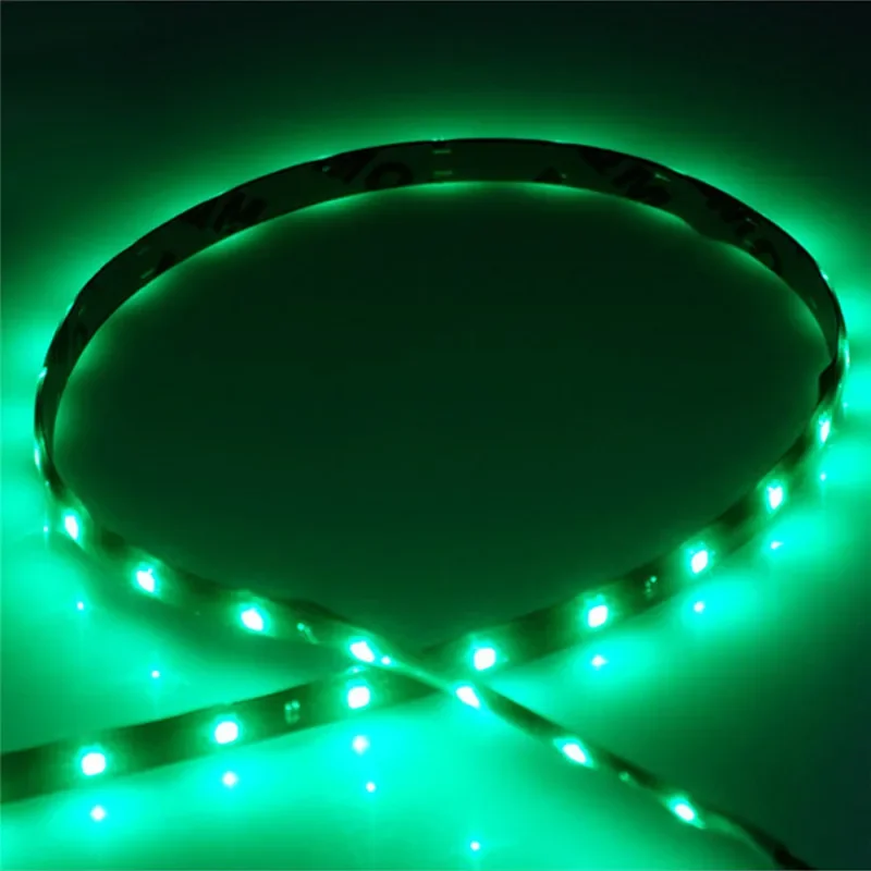 30CM LED Streifen Lichter Auto Styling Dekorative Umgebungs Licht 15SMD Wasserdichte LED flexibel Atmosphäbetreffend Licht Tagfahrlicht: Grün