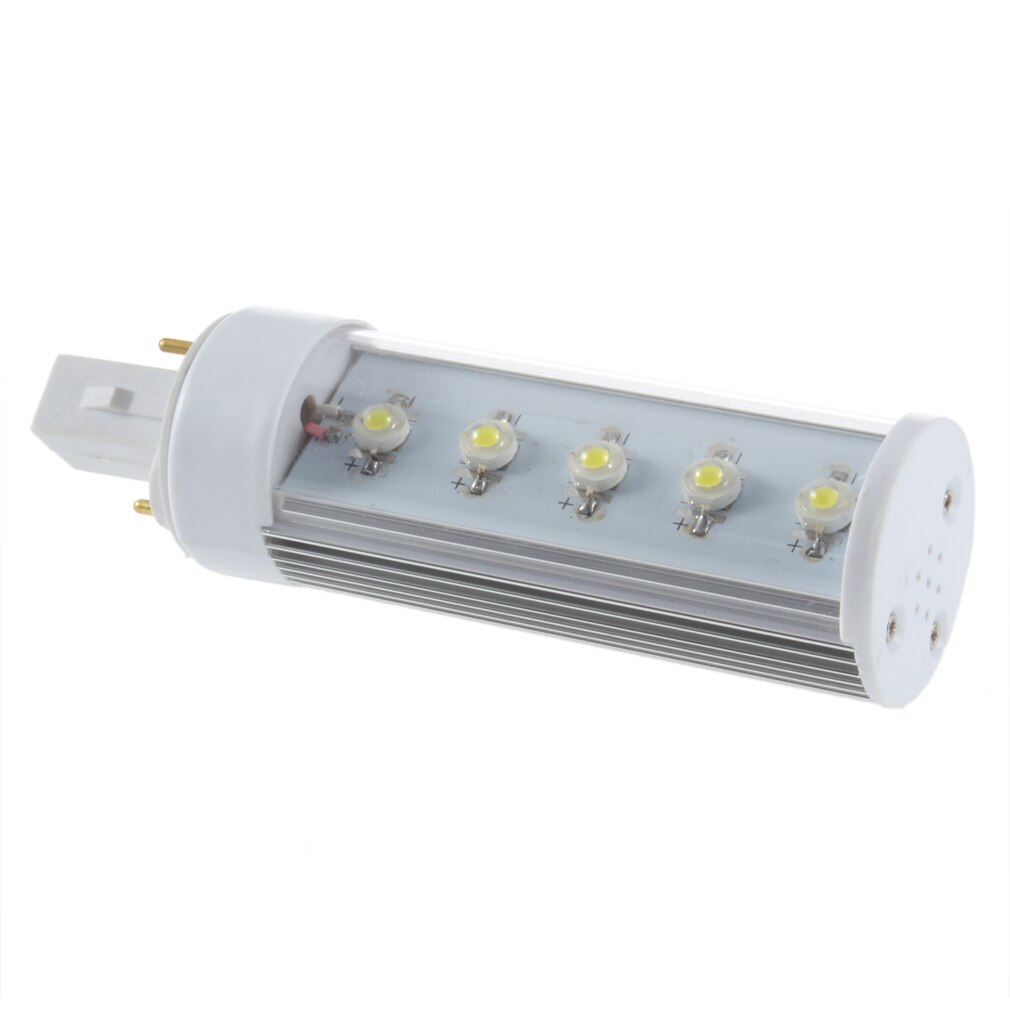 G24 5W Positive White Horizontal Use Half-Side Light Bulb High-power