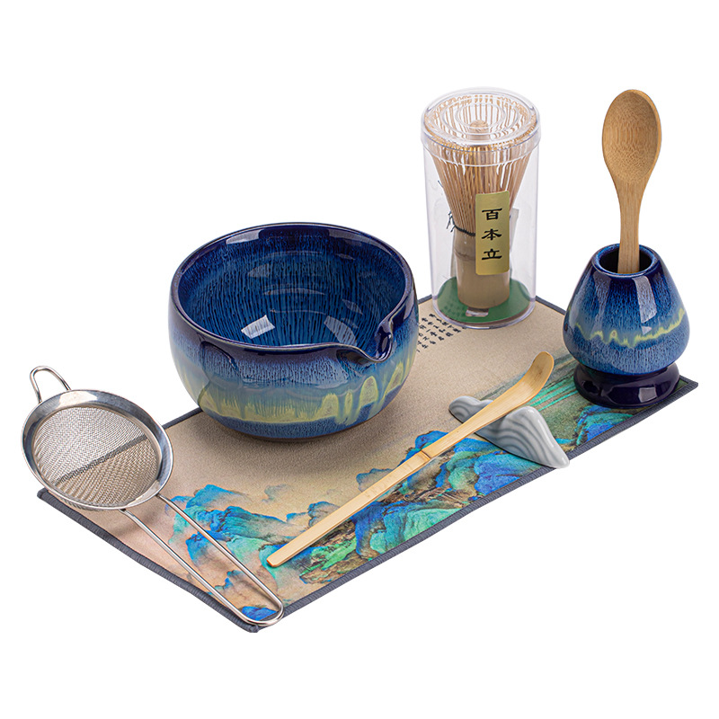 Yao Bian Matcha fouet support cérémonie du thé bol Matcha fouet en bambou broyeur brosses porte-outils à thé accessoires à thé service à thé