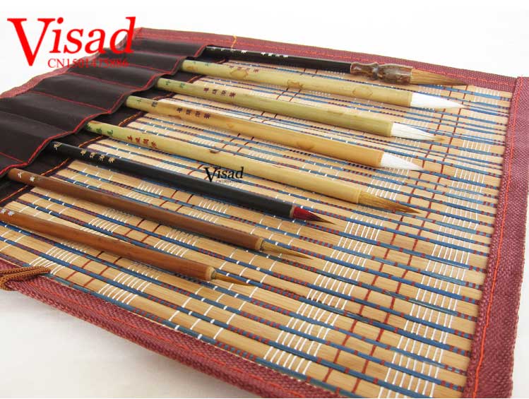 8 pcs/pack Chinese brushes pen artist painting supplies watercolor brush lian brush badger brush bristle