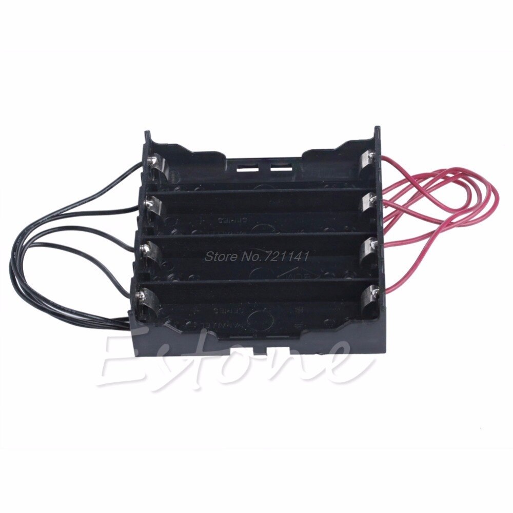 1 pc plastic batterijhouder opbergdoos koffer voor 4x oplaadbare 18650 elektronica voorraden