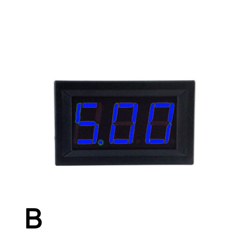 Auto LED Digital Anzeige Voltmeter Motorrad Spannung Messgerät Meter Tafel Blinkt Wasserdichte Warnleuchten Auto Zubehör 12 V: B