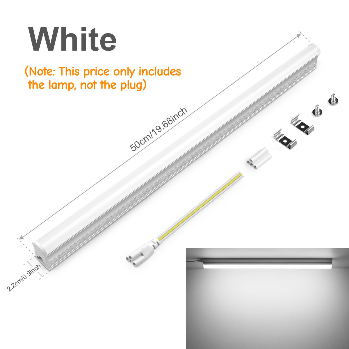 50cm T5 LED Light Bar 15W Wall Lamp Integrated,Gar... – Grandado