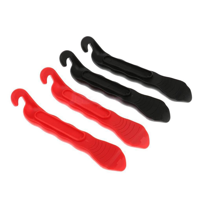 1PC levier de pneu pour pneus de vélo, levier de pneu en plastique ouvre-levier disjoncteur Nylon pneu outil de réparation pour pneus de vélo-noir, rouge