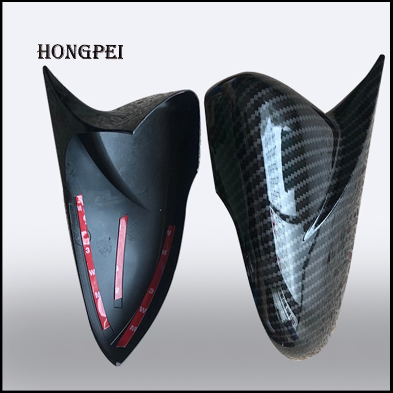 Bil styling carbon look bakspejl cover til vw golf 6 mk6 r vi side bakspejl dækker trim