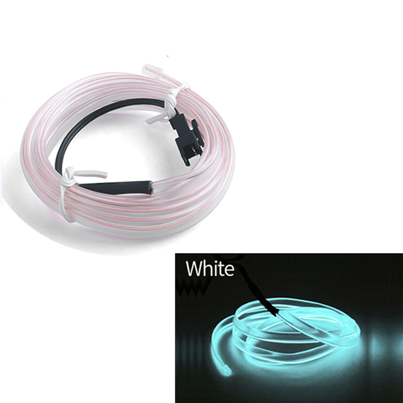 Striscia luminosa per atmosfera in fibra ottica al neon per illuminazione ambientale a portato da 5 metri per interni auto Decorazione USB kit luce flessibile fai-da-te