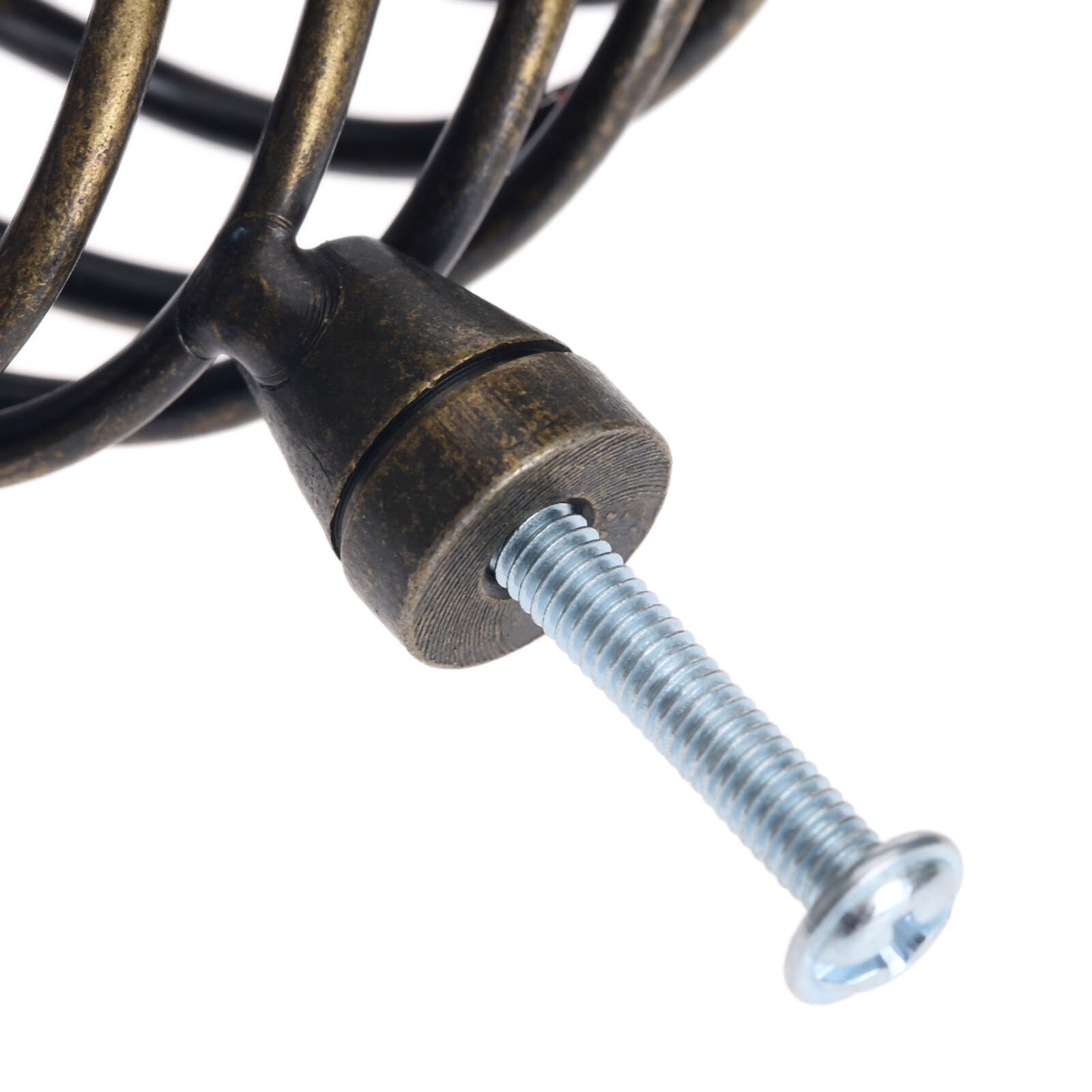 Vintage fuglebur trækhåndtag antik bronze udhult skab trækker skuffeknopper garderobe dørtrækkere