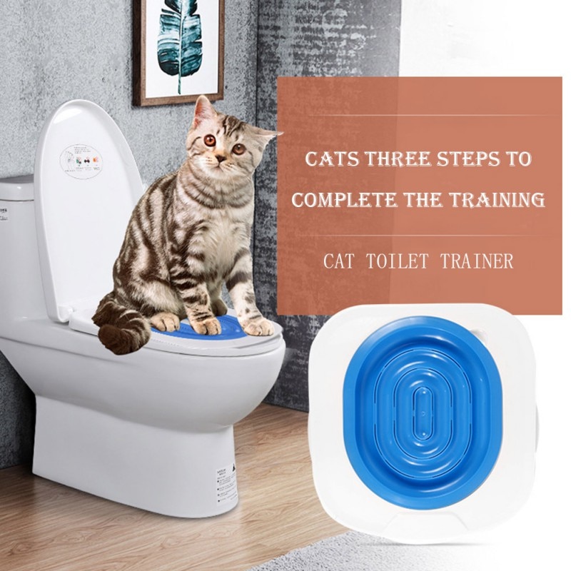 ABS Pet Wc Trainer Puppy Kattenbak Kattenbakvulling Trainer Katten Cleaning Training Toilet Systeem Puppy Kattenbakvulling Gids Levert