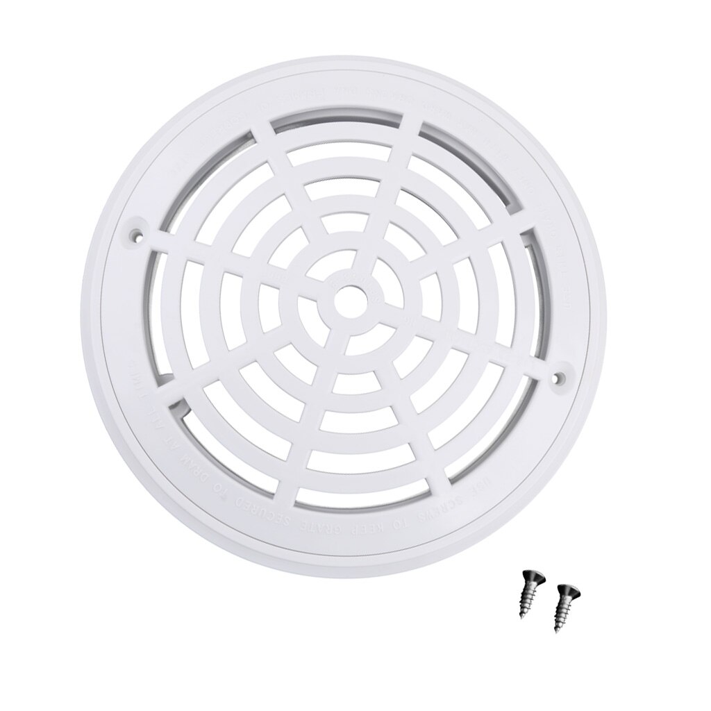 Plastic 8&#39;&#39; Main Drain Cover Anti- Suction Outlet Fittings Accessary