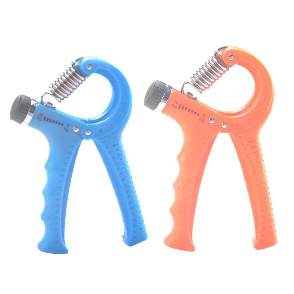 Blue Orange Heavy Gym Fitness Adjustable Hand Grip Exerciser 5-50Kg Forearm Strengthener Gripper
