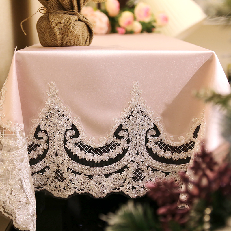 Piano Cover Lace Embroidered Cover Towel Piano Dust Cover Cloth Cover Double Single Music Stool Set