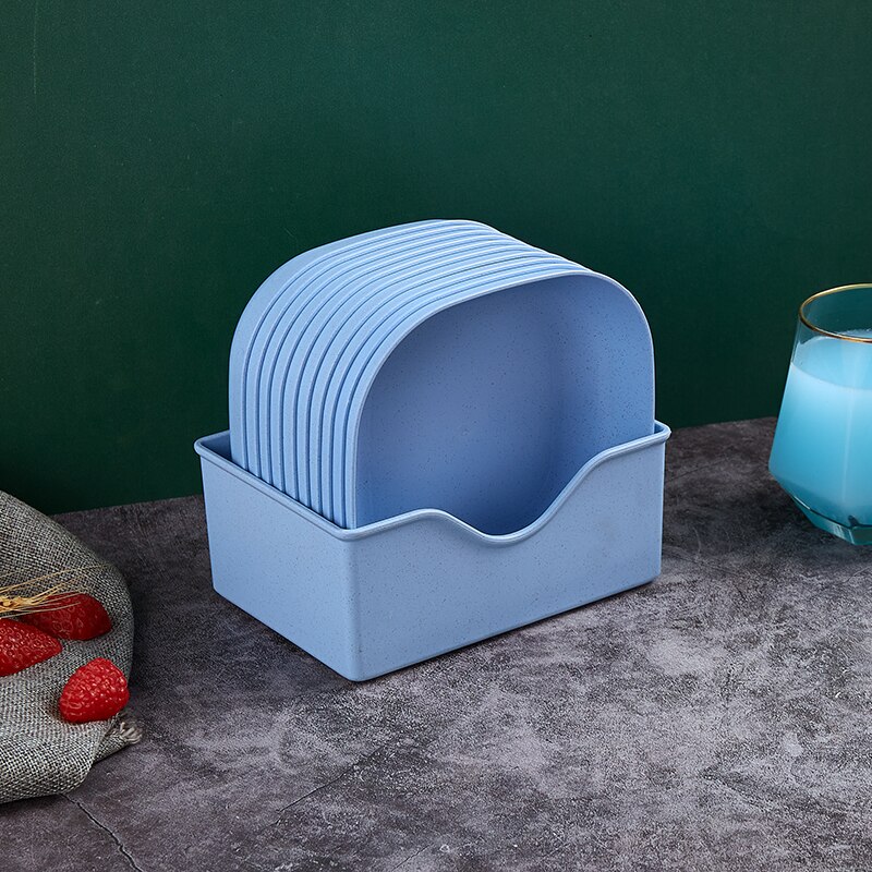 Dishes, Plastic Dining Table, Put Dishes, Bone Dishes, Spit Bone Dishes, Small Dishes, Trash Dishes: Brown