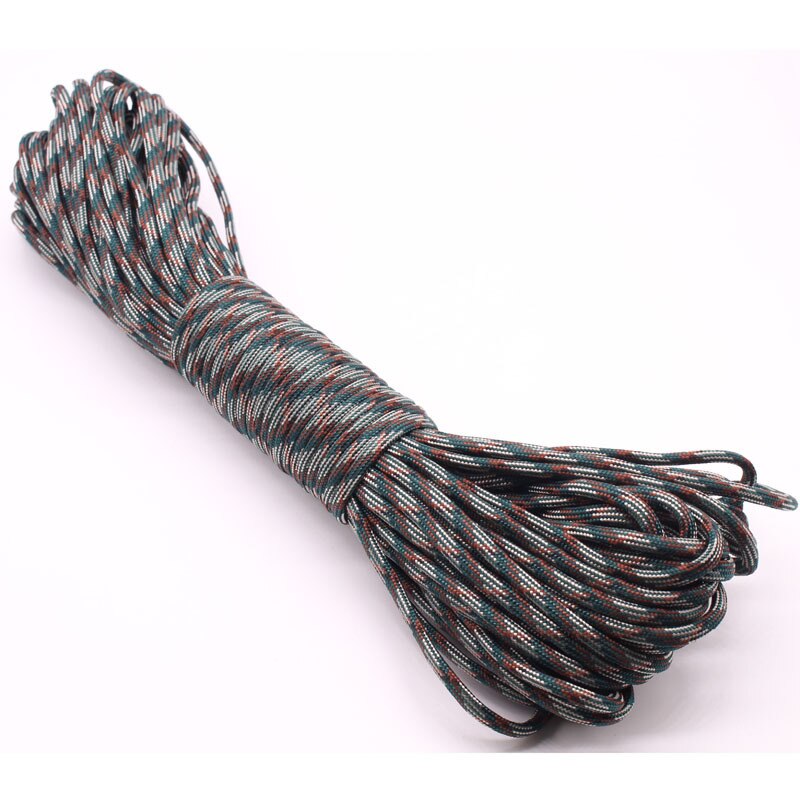 30M Paracord Outdoor Camping, Smycz survivalowa, Lina spadochronowa, Akcesoria do namiotów spacerowych: Pomarańczowy