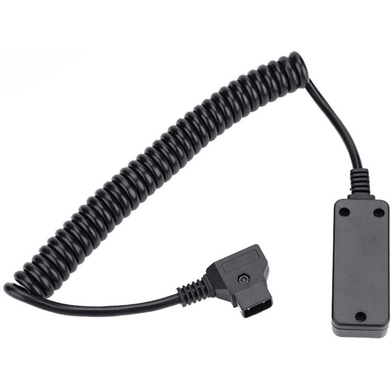Male D-Tap B Type Splitter Power Tap to 4-Port Female P-Tap Hub Adapter Battery Photography Power