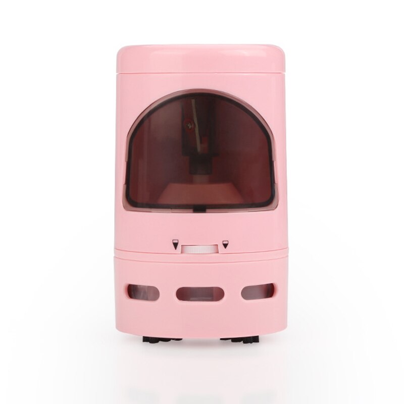 Desktop Mini Vacuum Cleaner Automatic Pencil Sharpener Electric Eraser Dust Suction School Office Home Stationer: pink