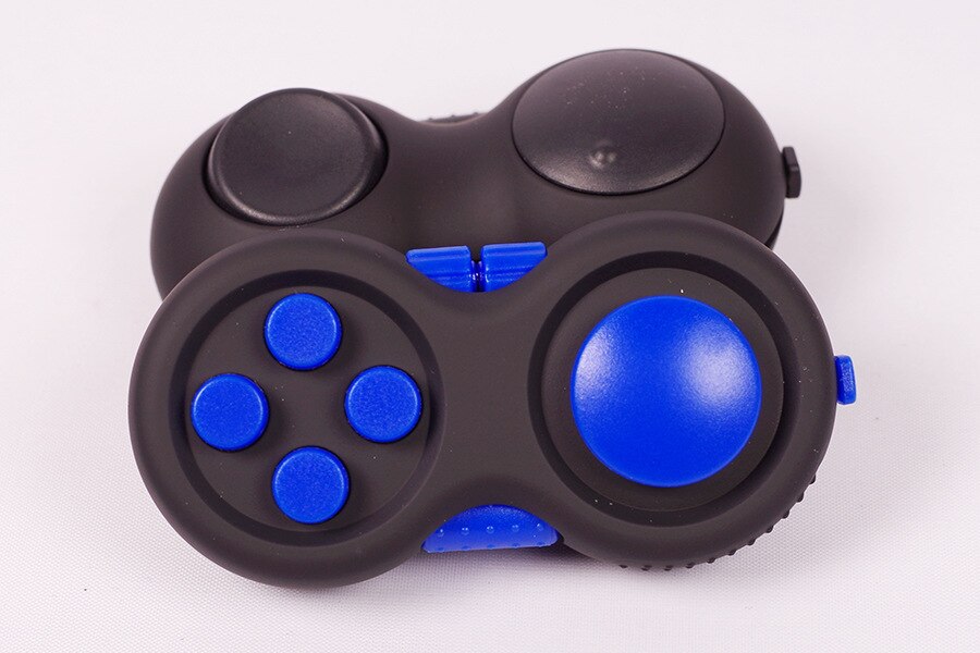 Antistress Volwassenen Eenvoudige Kuiltje Fidget Speelgoed Kinderen Gamepad Wirwar Pop Het Fidget Stress Relief Squeeze Fun Interactief Speelgoed: Blue