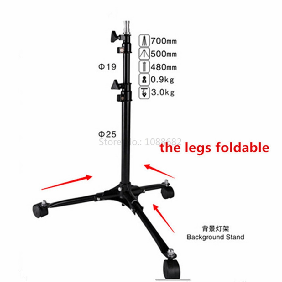 Jadkinsta Hintergrund Stand mit Räder Falsh Licht Stehen erweitert Höer 700mm für Studio Fotografie Stativ