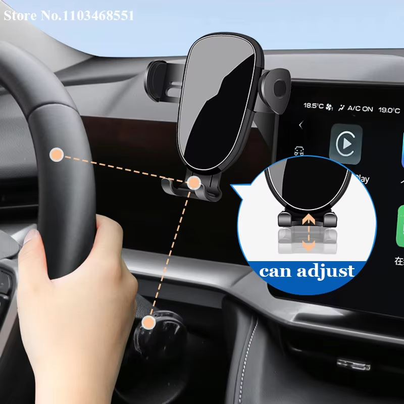 For GAC Trumpchi GS8 GS3 Car Navigation Screen Phone Holder Magnetic Energy Wireless Charging Rack Base