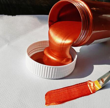 Pintura dorada de 100ml, pintura acrílica metálica, resistente al agua, no se decolora, pigmentos de grafiti para ropa de mano DIY