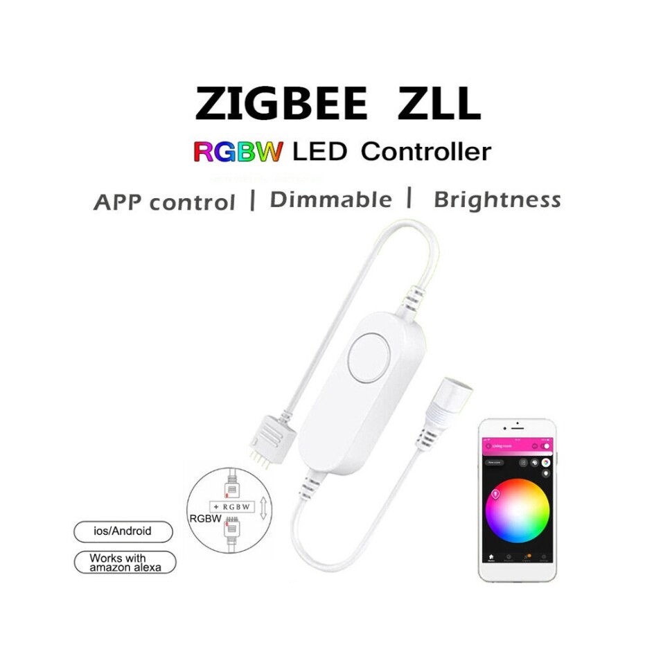 Tuya zigbee-lichtleisten-controller, led-lichtleisten-controller, rgb-  dc 5-24v- lampen-streifen-dimmer