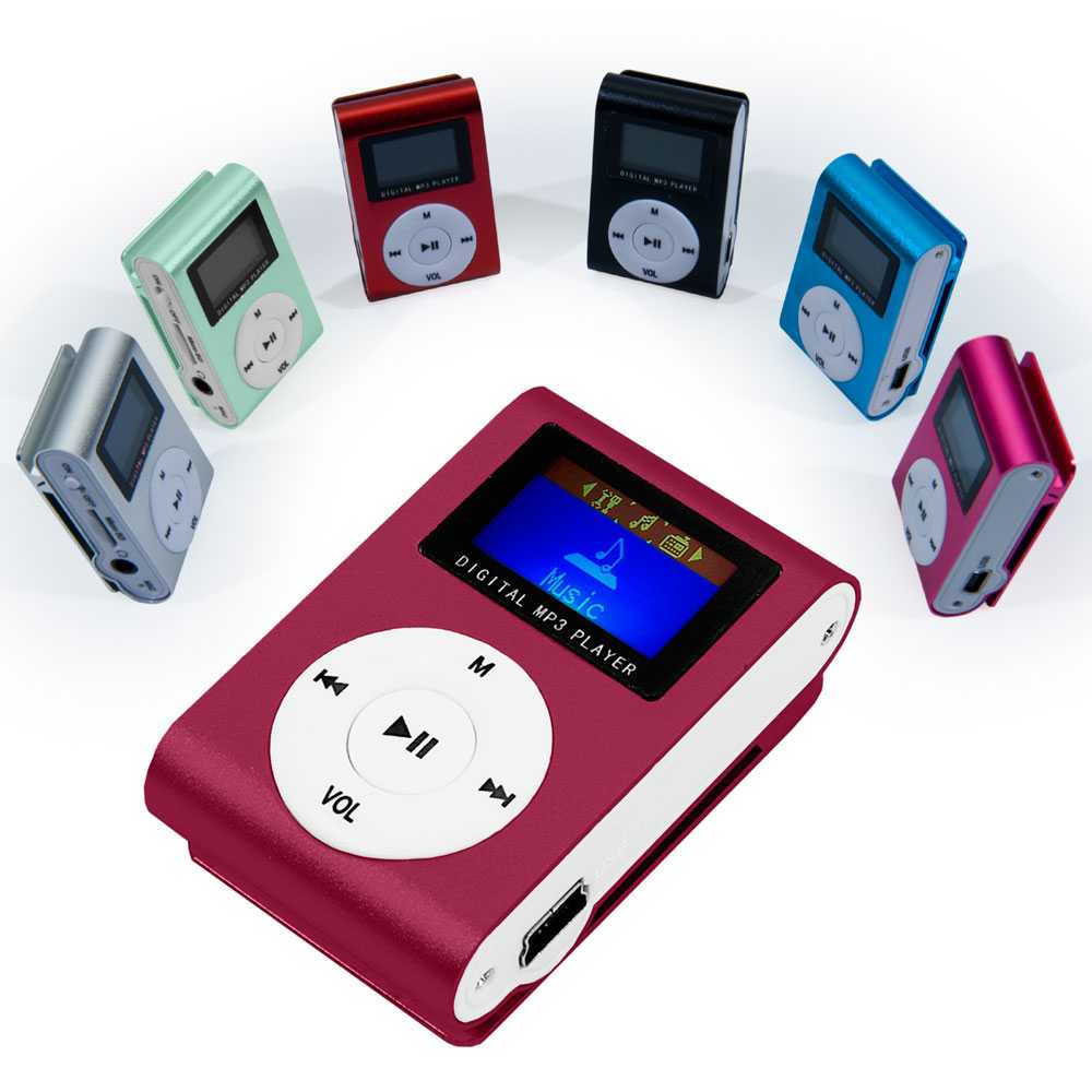 OcioDual Mini MP3 Speler Kleur Wijn Speler Clip LCD Aluminium tot 32 Gb Micro SD FM Radio Metalen Reader metalic Display