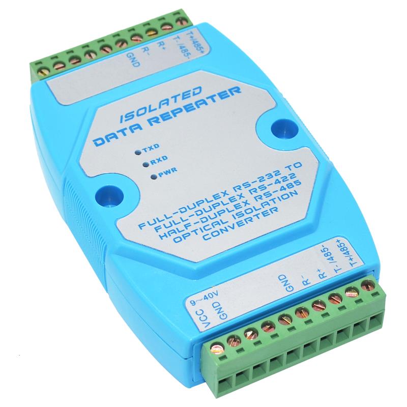 Industriel kvalitet rs -485/432 optisk isolering repeater signalforstærker extender 485 to 422 konverter