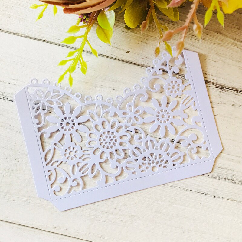 Flower wedding inviation Dies for Card Making pocket Metal Cutting Dies Scrapbooking Craft Dies Stencil Die Cut