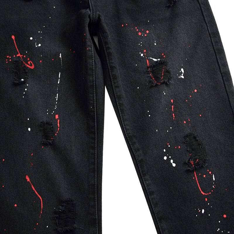 Miesten revityt #39 farkut suorat ohuet revityt miesten mustat #39