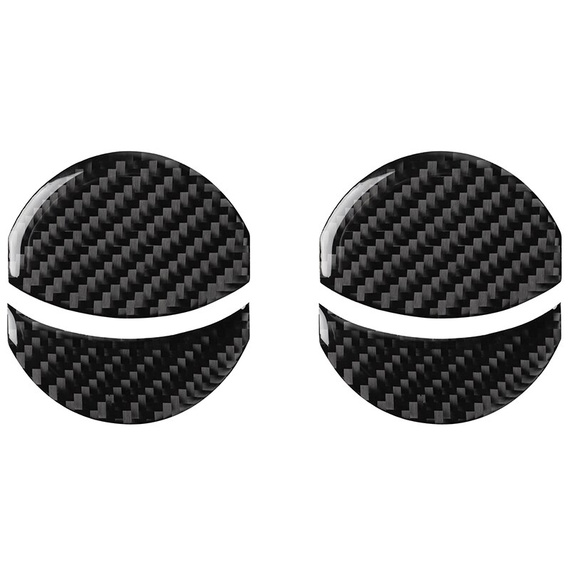 Koolstofvezel auto interieur zijluchtuitlaat dashboard airconditioning ventilatiedeksel autosticker voor subaru