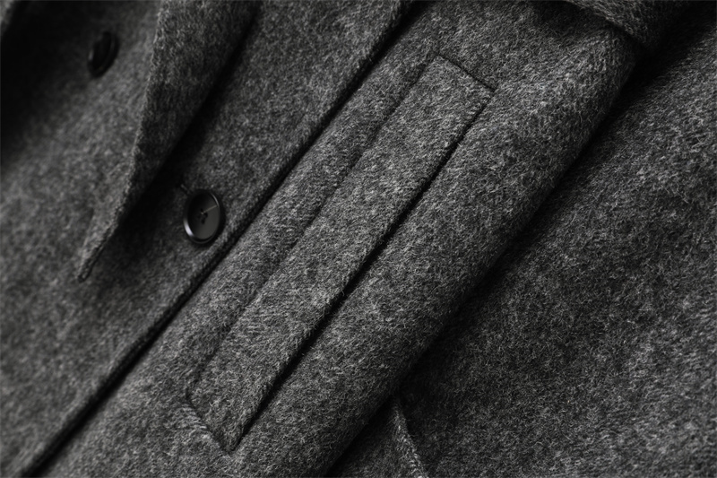 RARF 2025 dameswolmix revers met riem double-breasted wollen jas dames trenchcoat